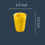 Yellow Kulhad with size & fit