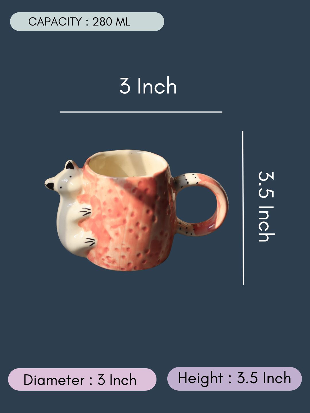 Panda Mug with size & fit