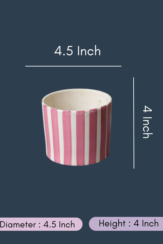 Striped Planter - Magenta with size & fit
