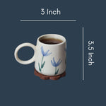 Blue Blooms Coffee Mug with size & fit