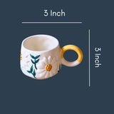 Daisy Bloom Mug with size & measurement