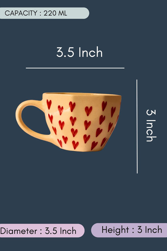 Heart Mugs with size & Fit