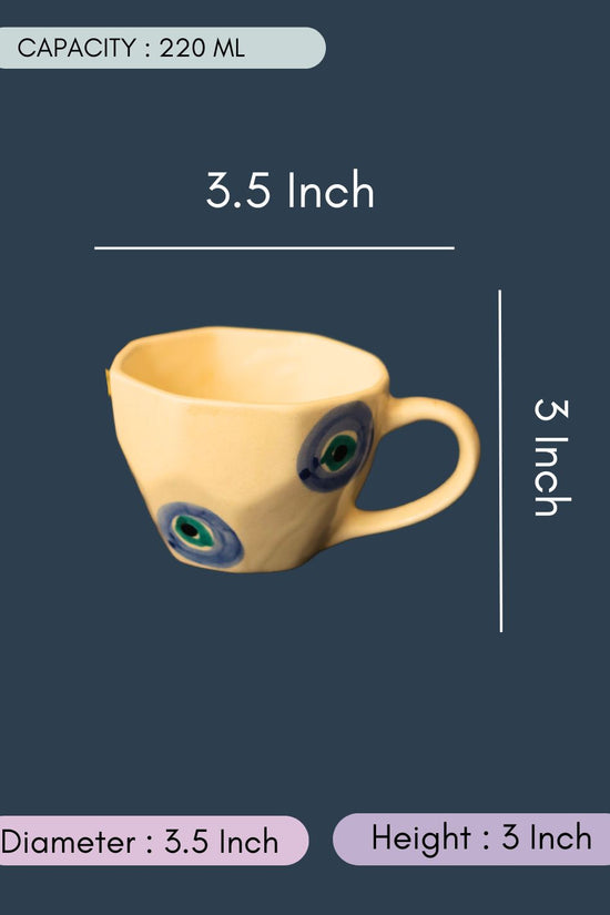 Evil Eye Mug with size & fit 