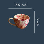 Deep Red Polka Mugs with size & fit