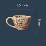 Black Polka Mug With Size & Fit