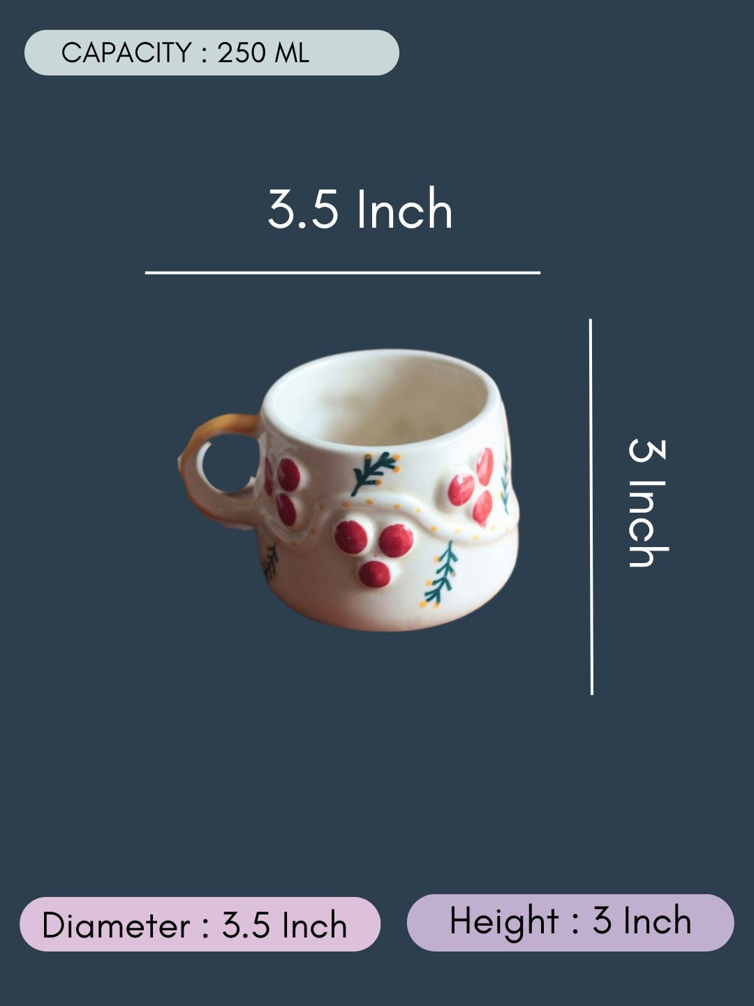 Cherry Mug with size & fit