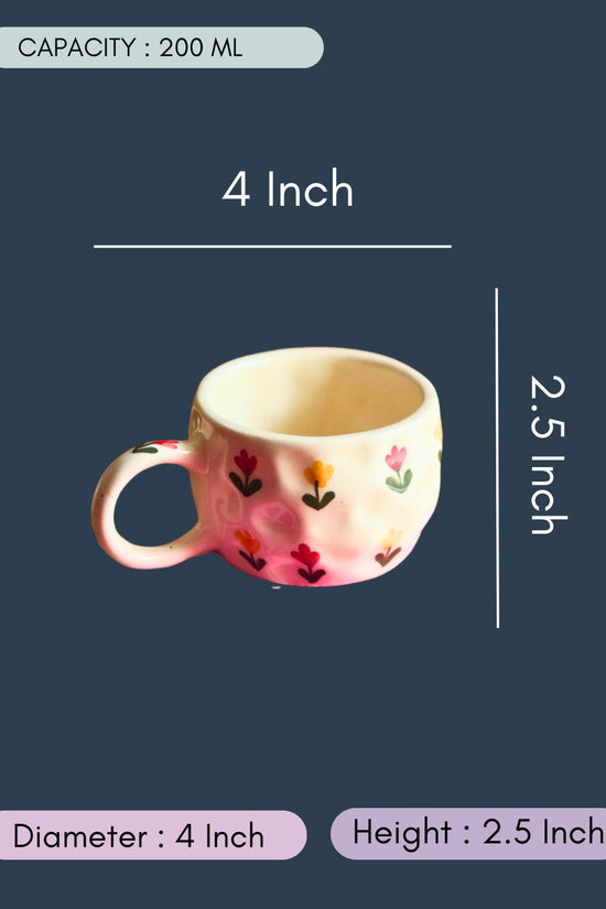 Tulip Floral Mug with size & fit