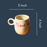 I Love You Mug with size & fit