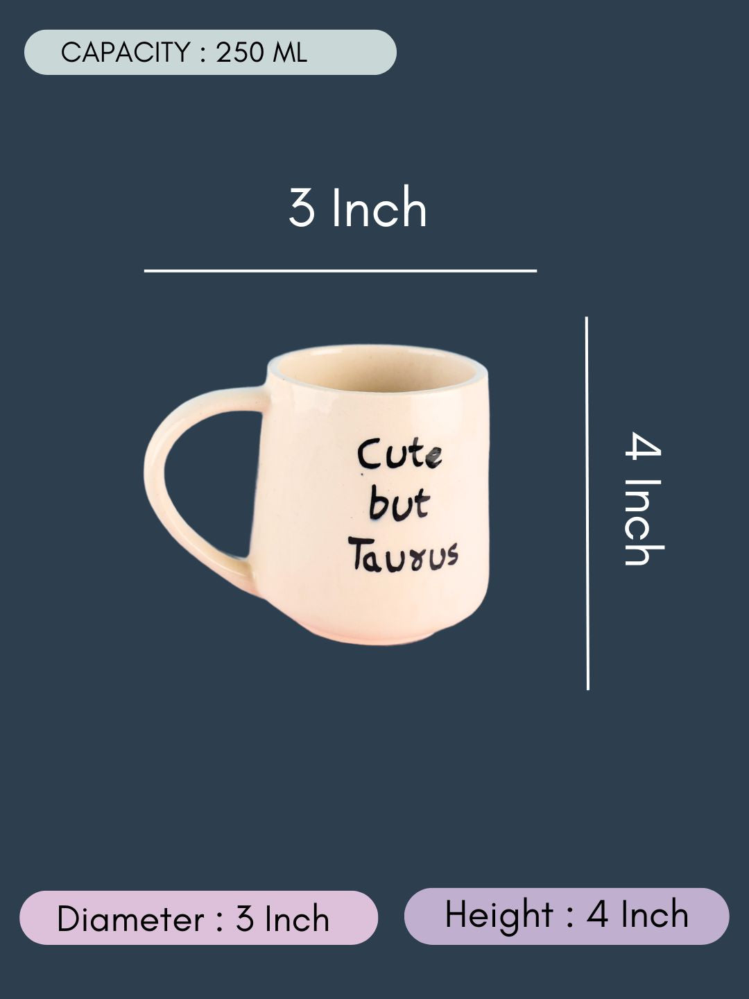 Cute But Taurus Mug With size & fit