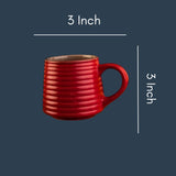 Hot Red Mug with size & fit