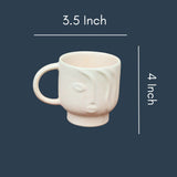 Abstract Face Mug with size & fit