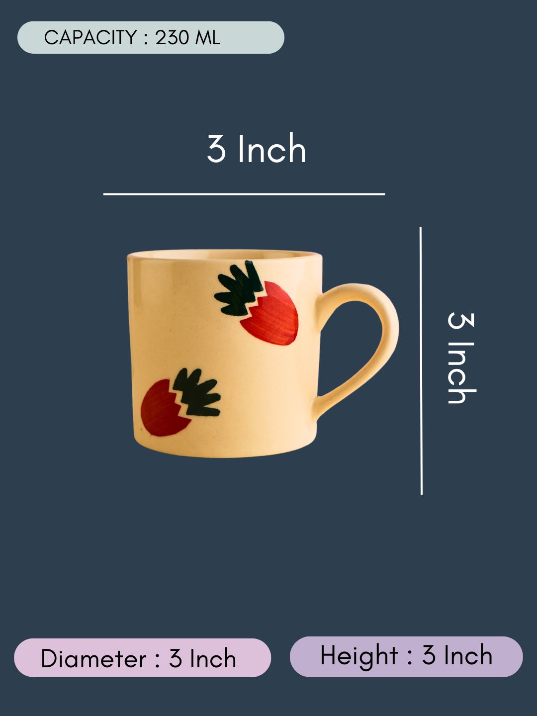 Berry Bliss Mug with size & fit