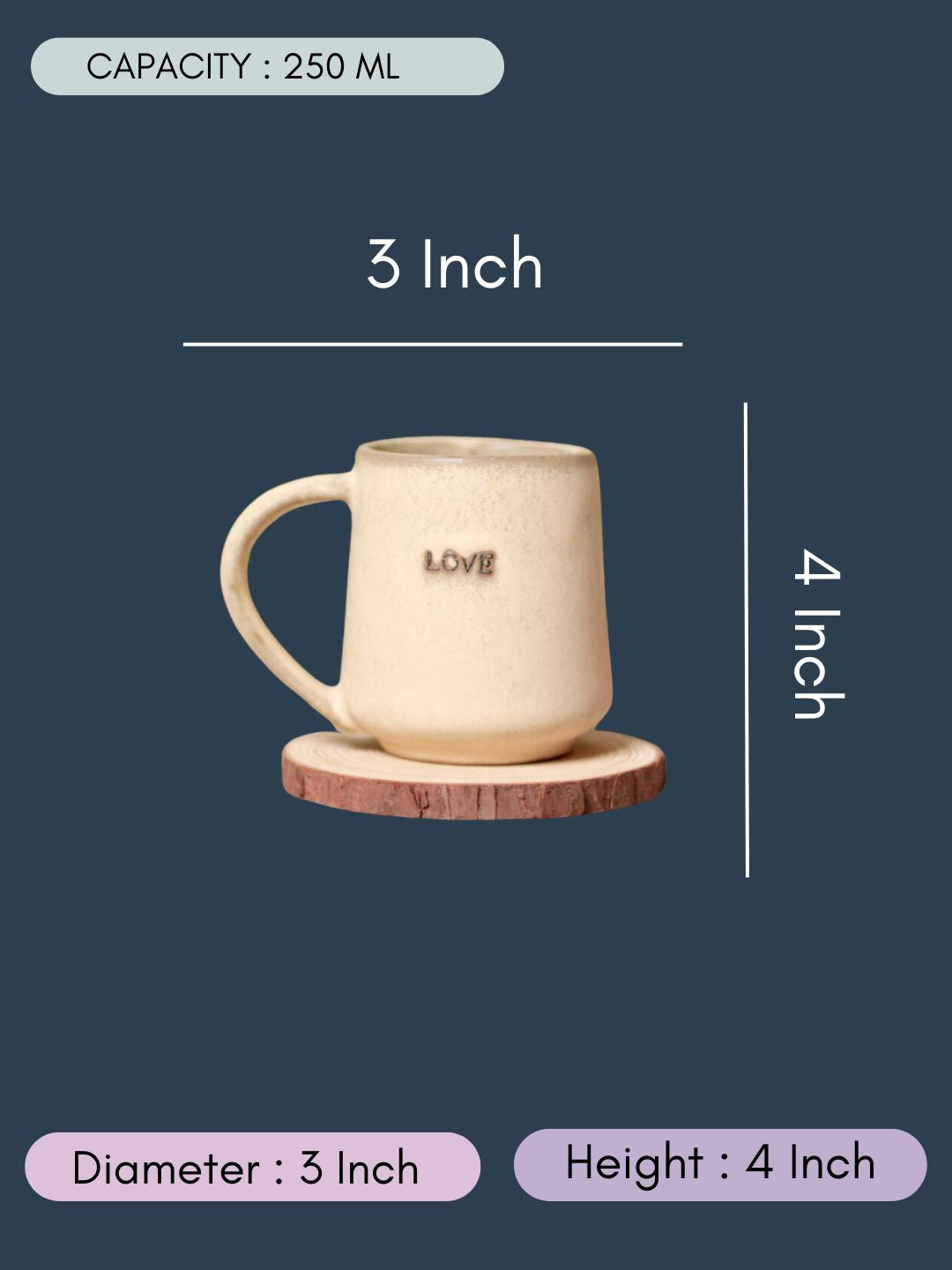 LOVE Mug with size & fit