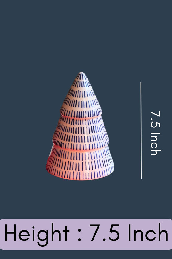 Blue Lined Christmas Tree with size & fit