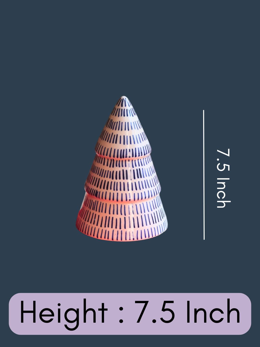 Blue Lined Christmas Tree with size & fit