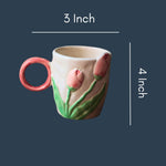 Tulip Engraved Mug with size & Fit