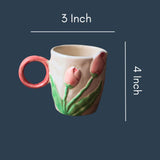 Tulip Engraved Mug with size & Fit