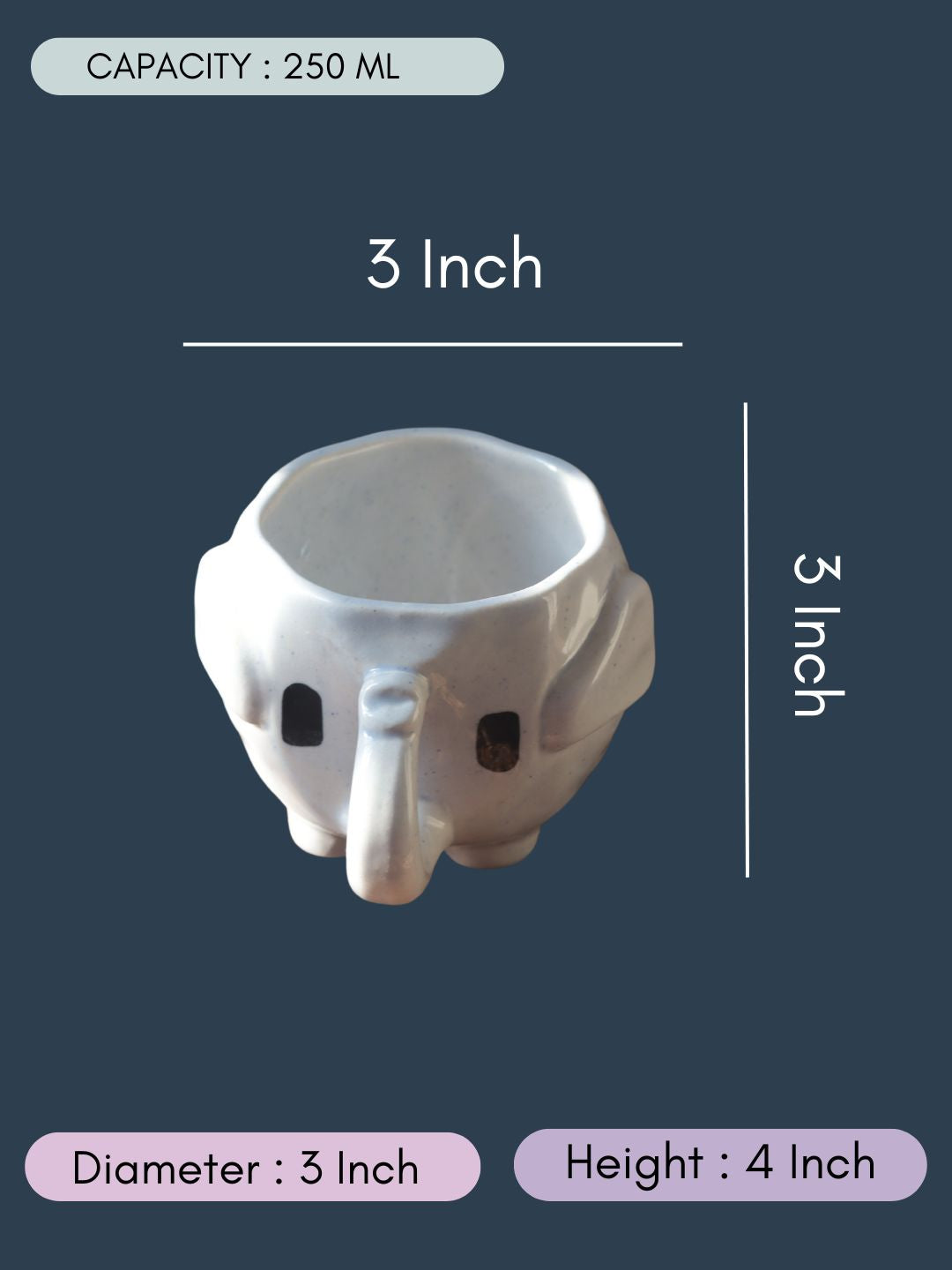 The Cutest Ele Mug with size & fit