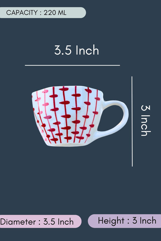Red Crosses  Mug with size & fit