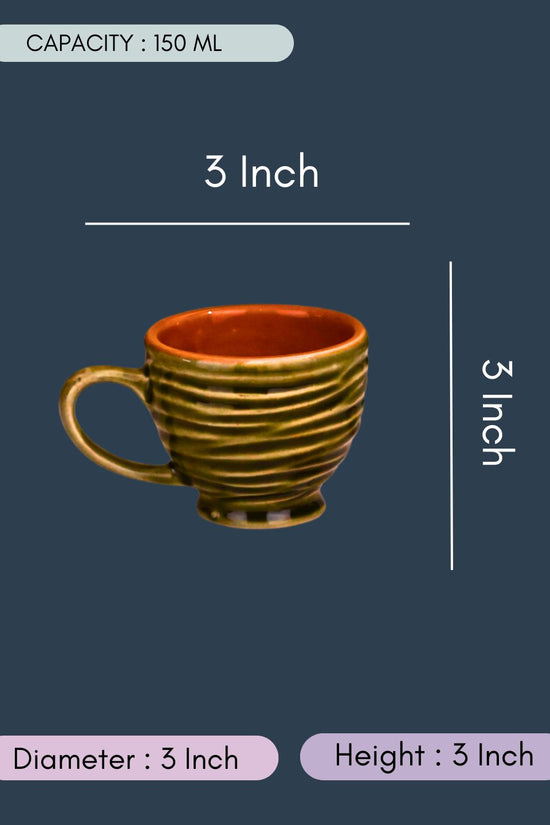 Green Torrent Chai Cup with size & fit