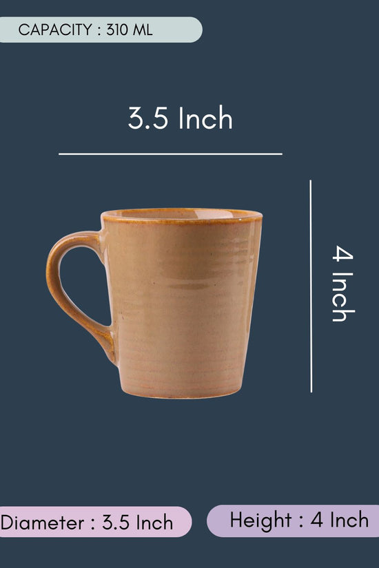 Basic Cream Coffee Mug with size & fit