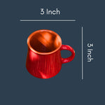 Red Etching Chai Cup with size & fit