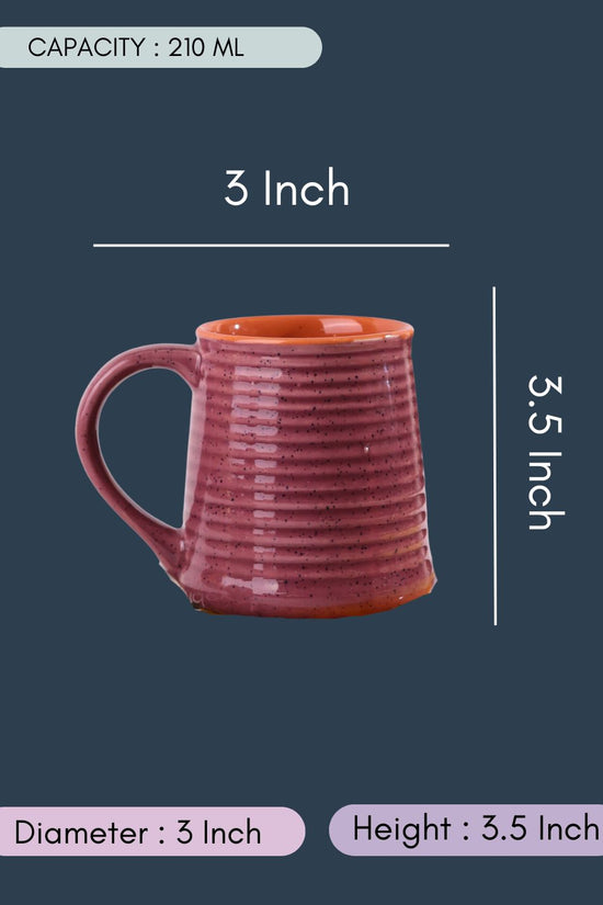 Lavender Coffee Mug with size & fit