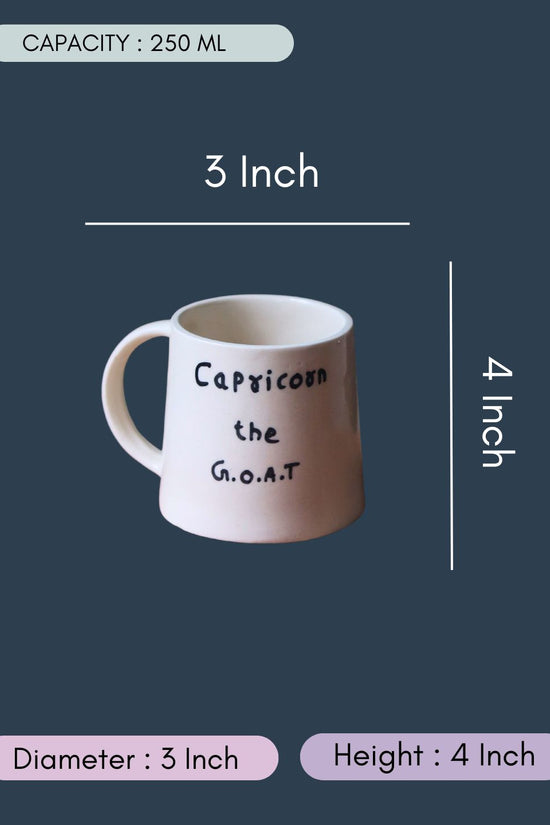 The Capricorn Mug with size & fit