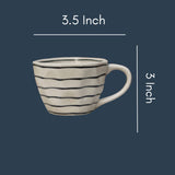 Black Lined Mug with size & Fit