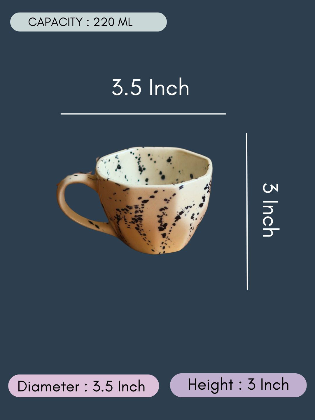 Splash Mug with size & fit