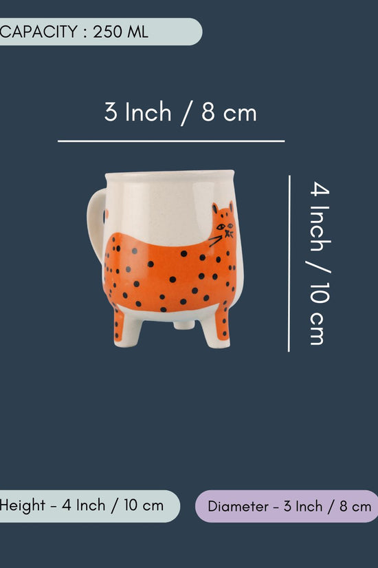 Cat Mug - Orange Gift Box