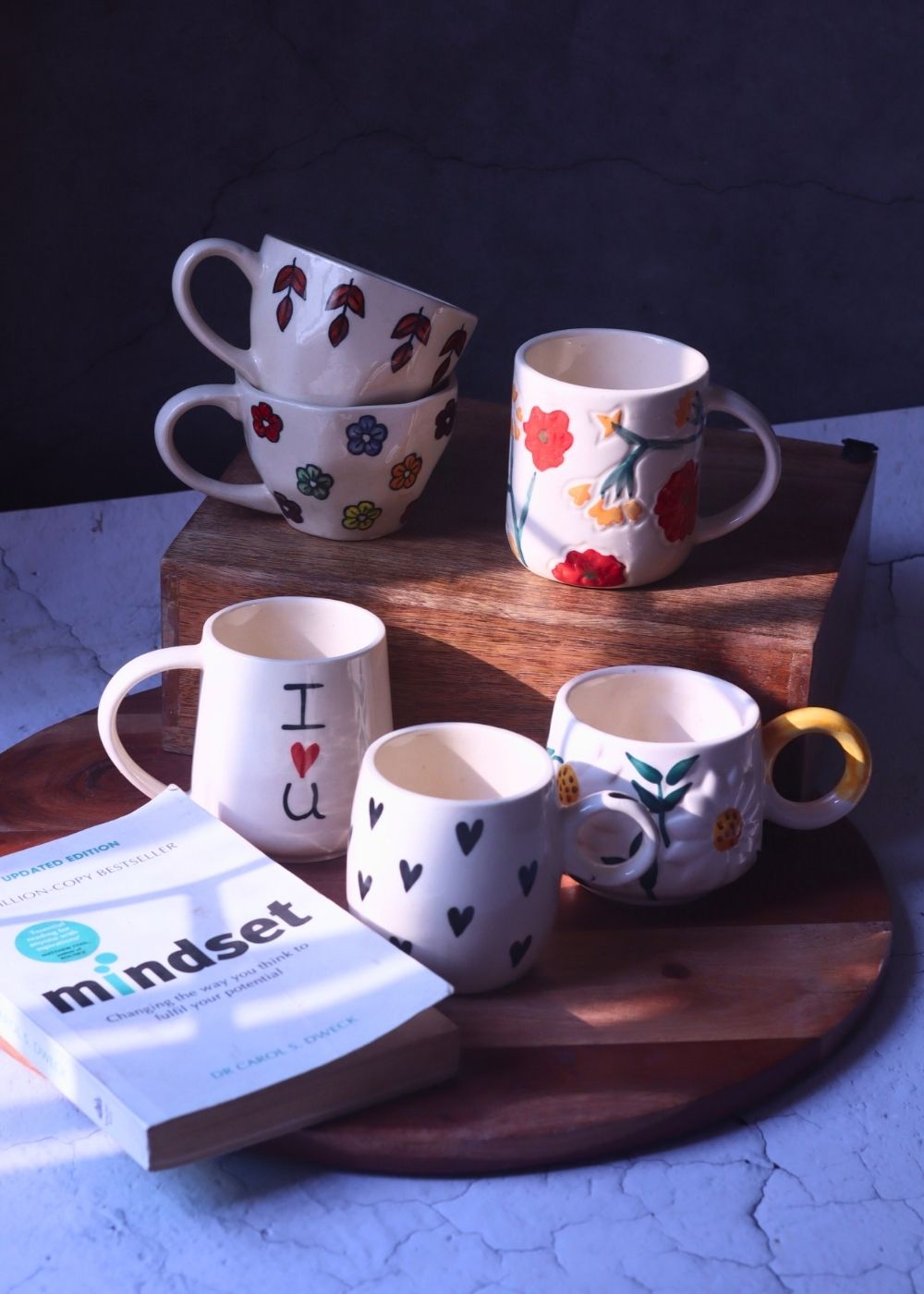 Set of 6, for the price of 5 essential mugs made by ceramic