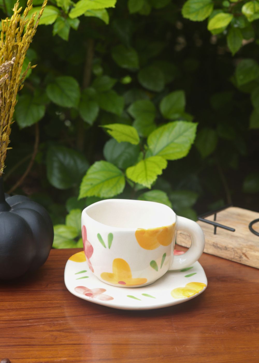  Floral Bloom Cup & Saucer made by ceramic