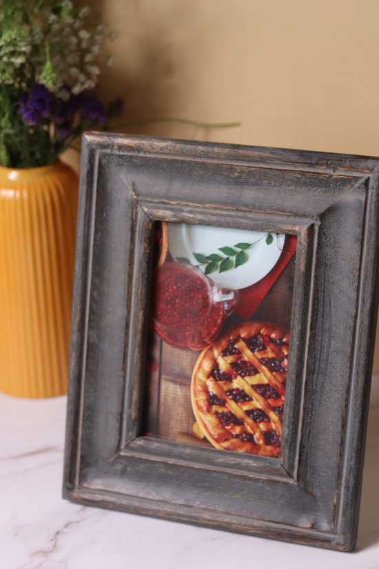 Rustic grey photo frame 
