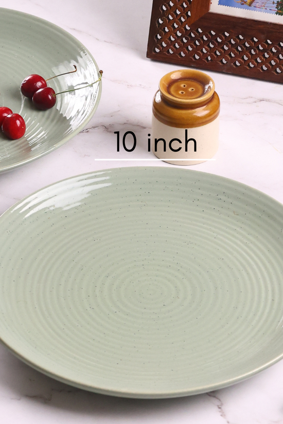 Ceramic dinner plate height & breadth