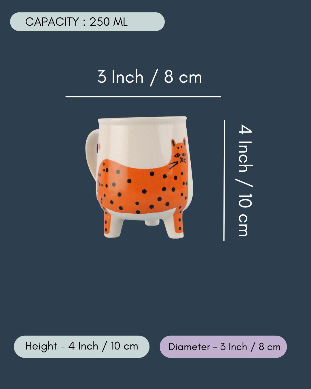 Cat Mug - Orange