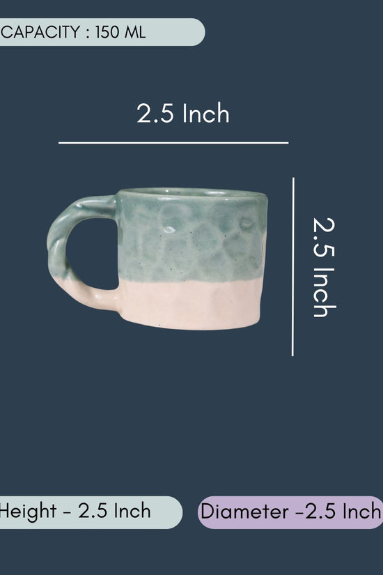 Teal Handmoulded Mug