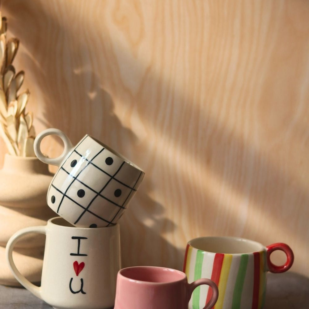 Handmade ceramic mugs buy 3, Get 4 