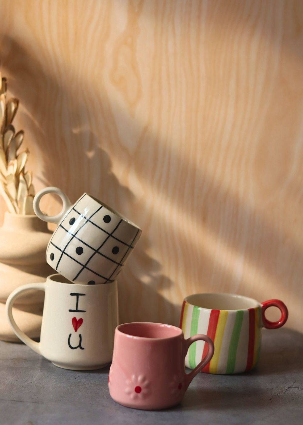 Handmade ceramic mugs buy 3, Get 4 