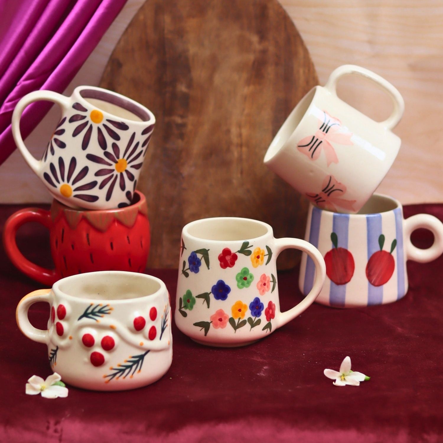 Set of 6 Everyday Essential Mugs (for the price of 5) made by ceramic