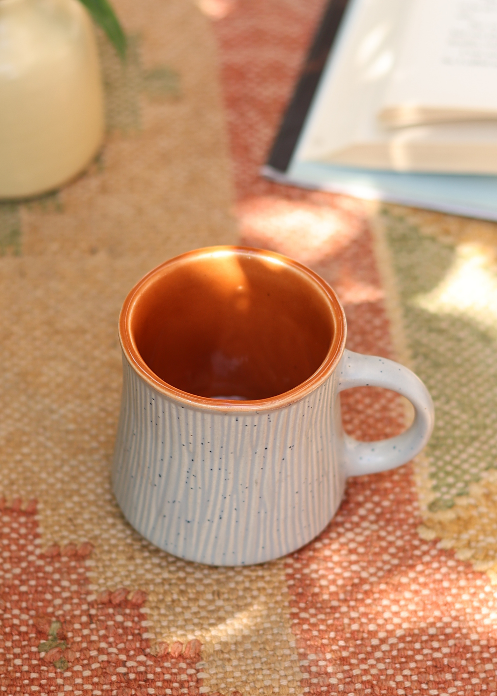 Handmade ceramic chai cup