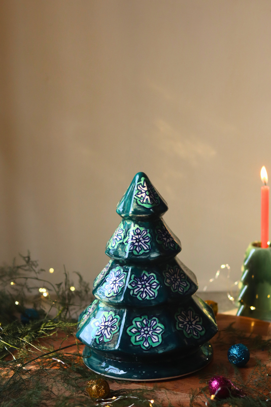 Handmade ceramic christmas tree for decoration
