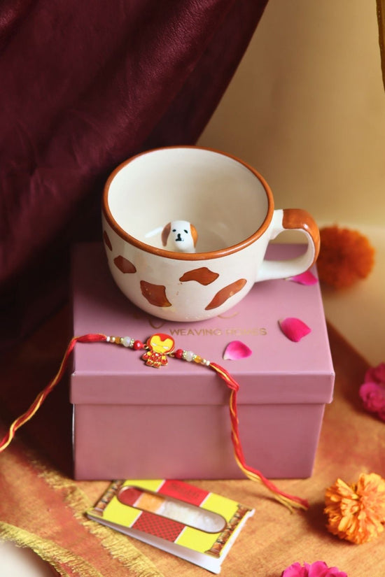 Dog Lovers Rakhi Gifting made by ceramic