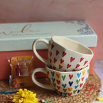 Heart & Loveislove Mug rakhi with premium gift hamper