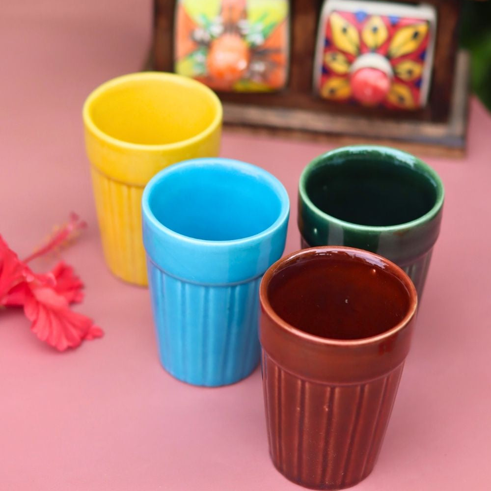 handmade Set of 4 - Daily Sip Kulhad