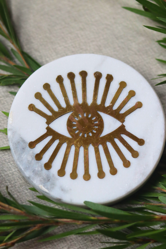 Spiky Eyed Marble Coaster