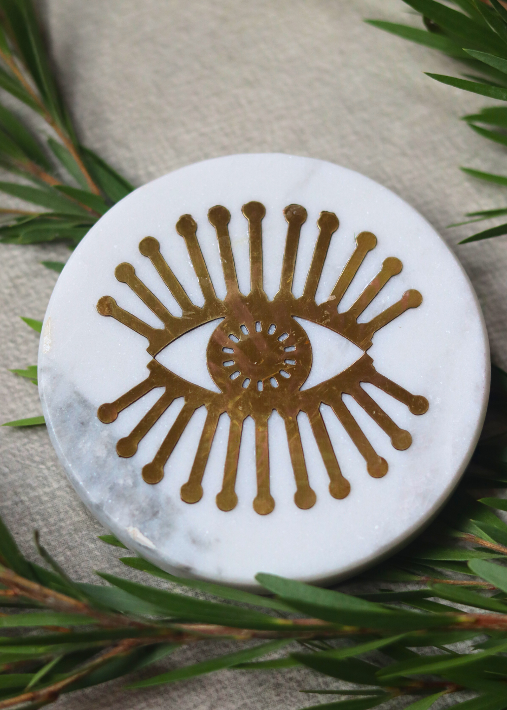 Spiky Eyed Marble Coaster