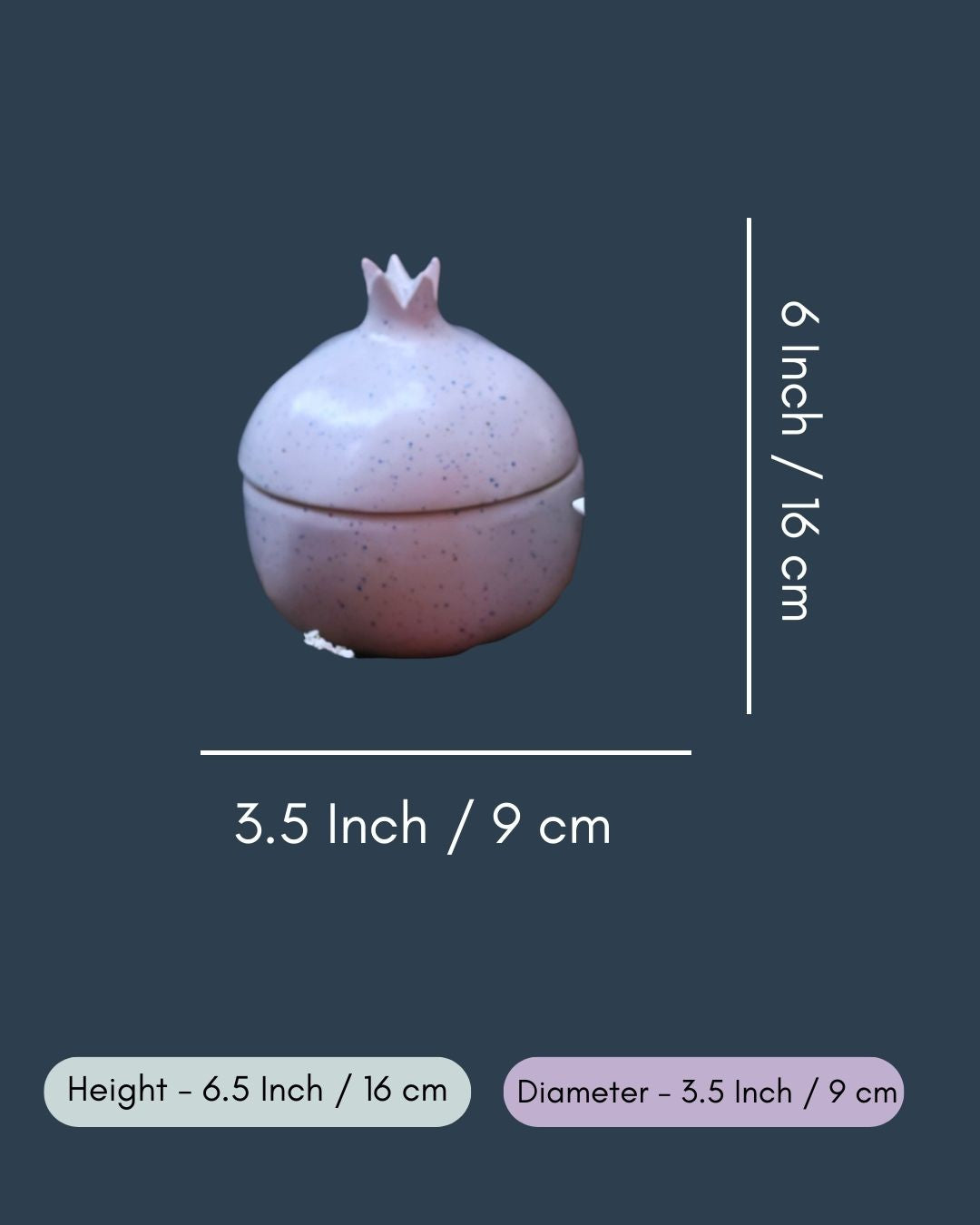 White Speckled Anar Jar