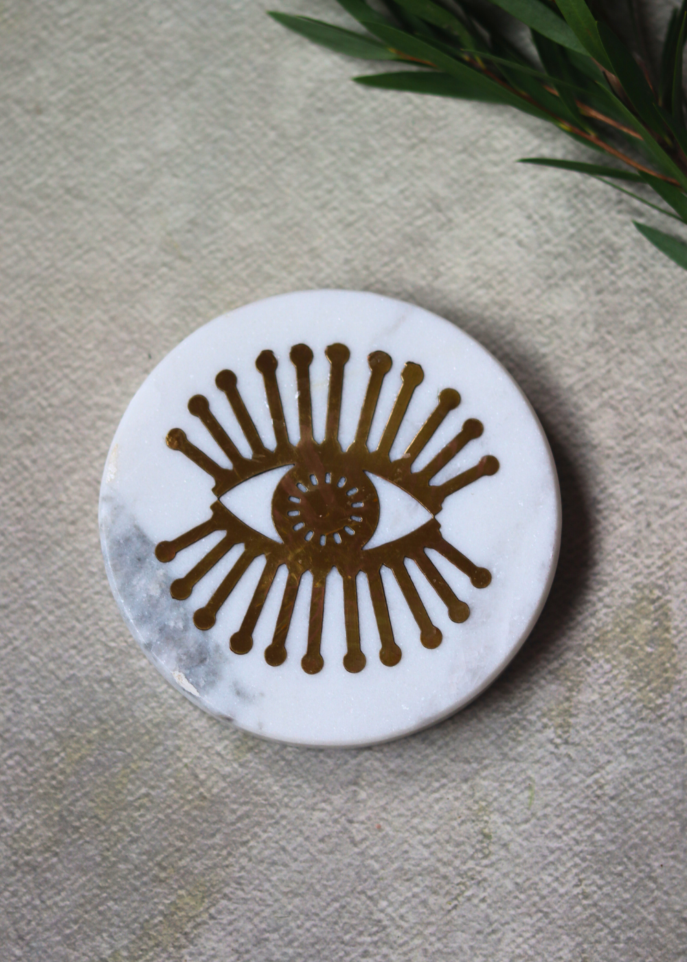 Marble coaster for tea and coffee mugs