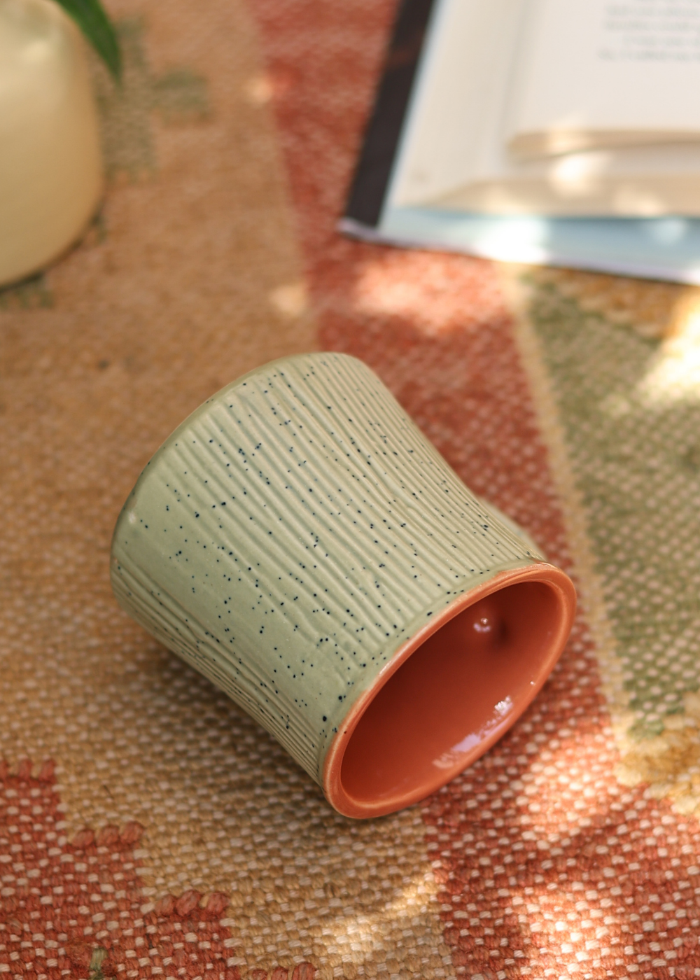 Olive Etching Chai Cup with premium quality material